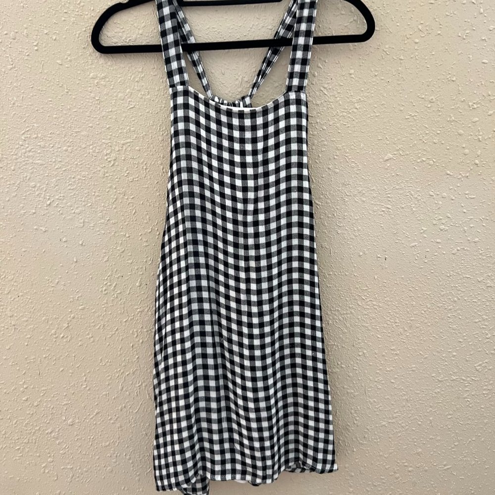 Gingham Apron Dress
